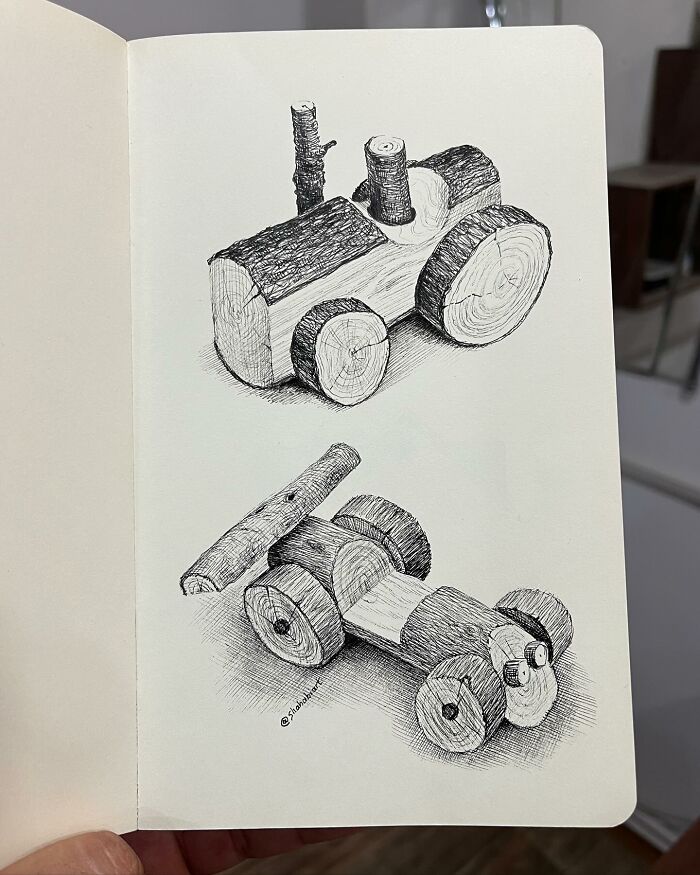 40 Mind-Blowing Sketchbook Drawings That Turn Simple Lines Into Dreamy Worlds