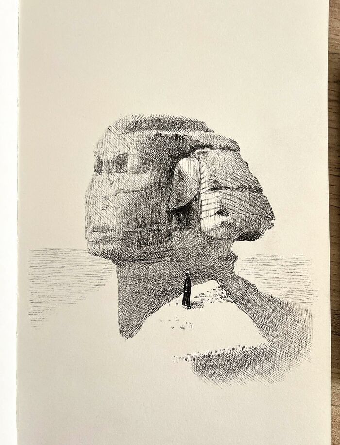 40 Mind-Blowing Sketchbook Drawings That Turn Simple Lines Into Dreamy Worlds