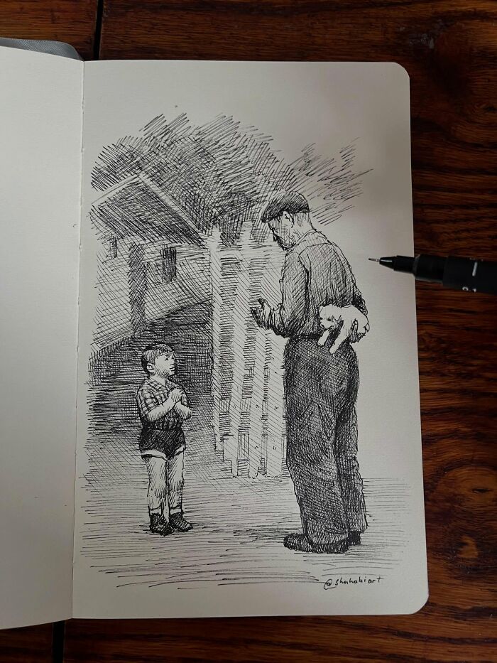 40 Mind-Blowing Sketchbook Drawings That Turn Simple Lines Into Dreamy Worlds