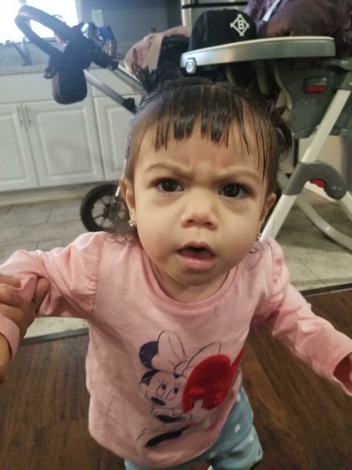 Tried Cutting My Daughter’s Bangs… Disaster Ensued