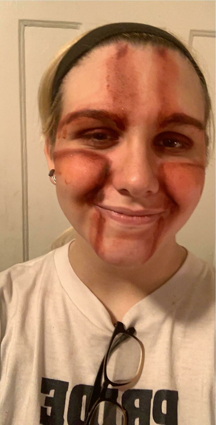 Halloween Makeup Refused To Come Off