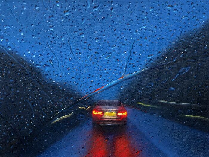 Wait, This Artist’s Rainy Paintings Are So Real You’ll Want to Grab an Umbrella!