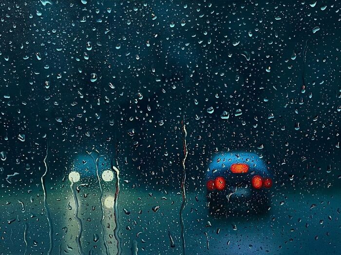 Wait, This Artist’s Rainy Paintings Are So Real You’ll Want to Grab an Umbrella!