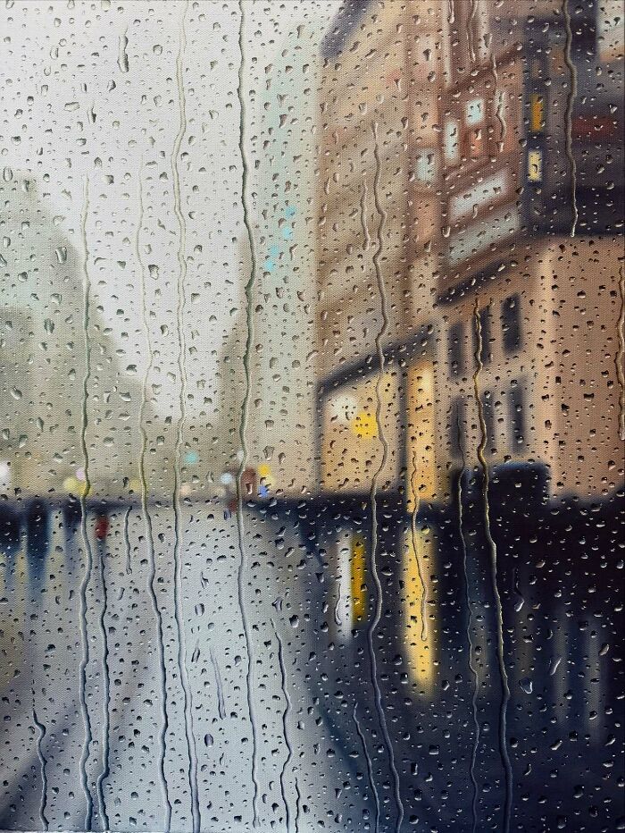 Wait, This Artist’s Rainy Paintings Are So Real You’ll Want to Grab an Umbrella!