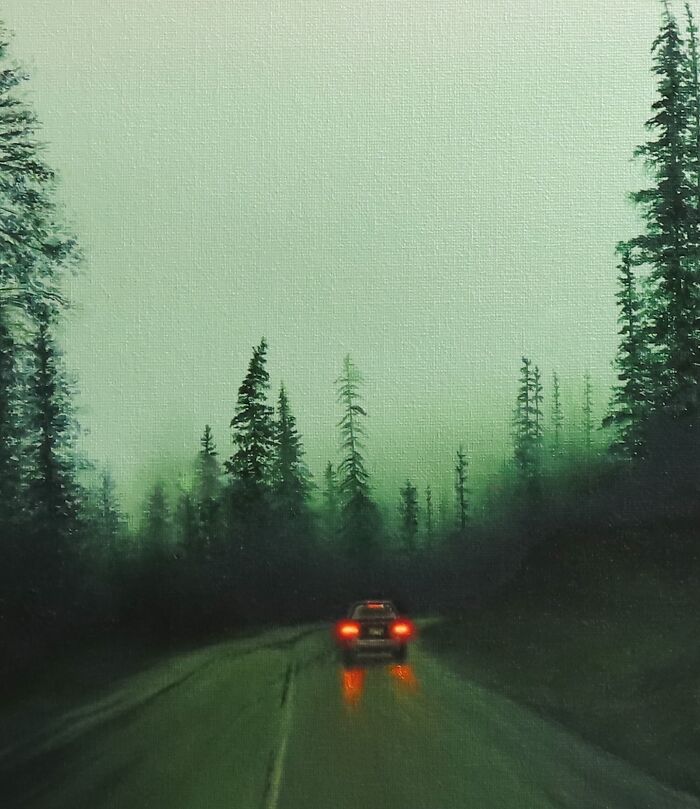 Wait, This Artist’s Rainy Paintings Are So Real You’ll Want to Grab an Umbrella!