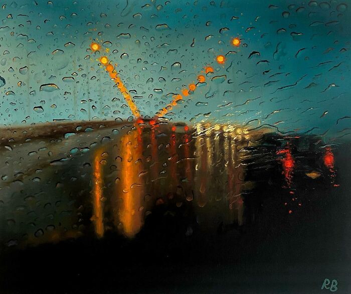 Wait, This Artist’s Rainy Paintings Are So Real You’ll Want to Grab an Umbrella!