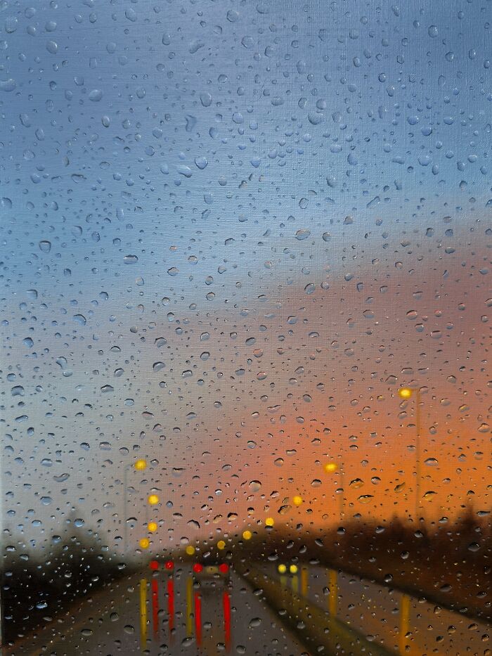 Wait, This Artist’s Rainy Paintings Are So Real You’ll Want to Grab an Umbrella!