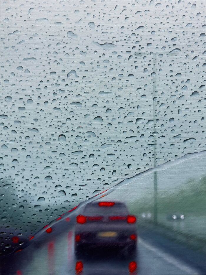 Wait, This Artist’s Rainy Paintings Are So Real You’ll Want to Grab an Umbrella!