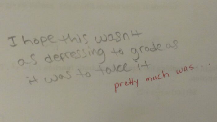 Failed The Test? Teacher's Note Might Just Be The Best Part