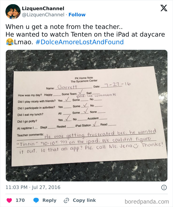 Note That Made Me Laugh So Hard I Couldn't Breathe