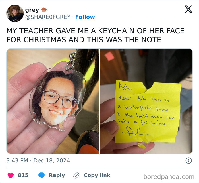 The Bald Man – Wait, What? This Teacher Note Has Us Thinking