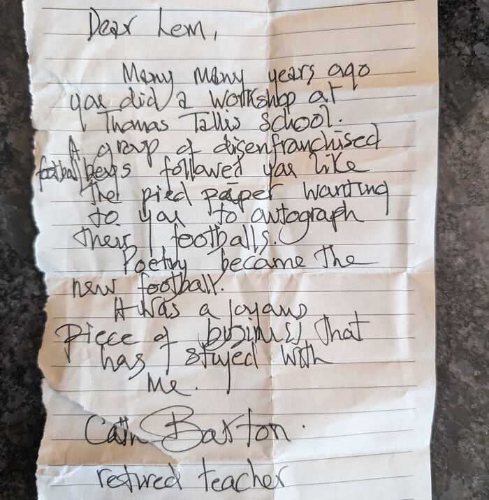Received This Teacher Note And Instant Flashback To Old School Workshops