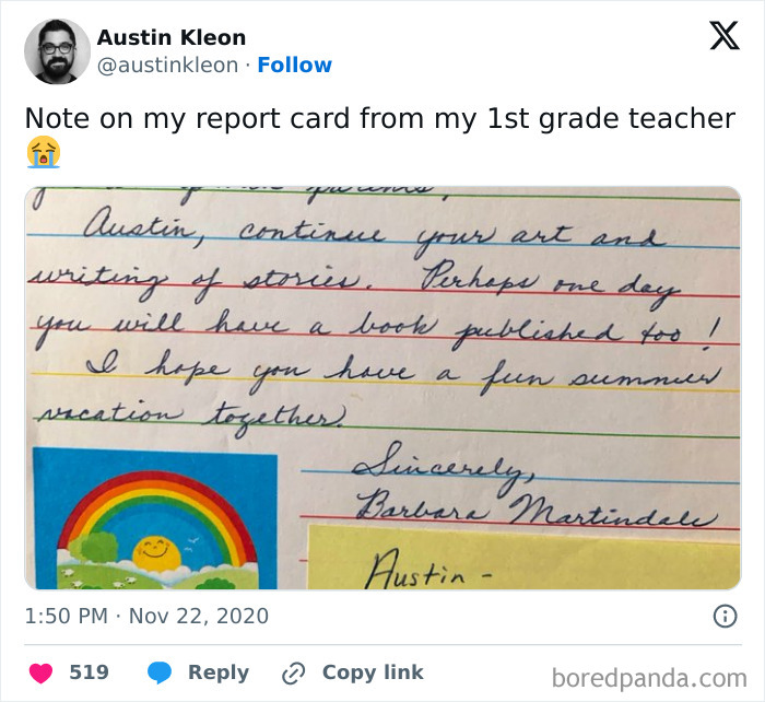 It's The Little Things – A Note That Keeps You Going