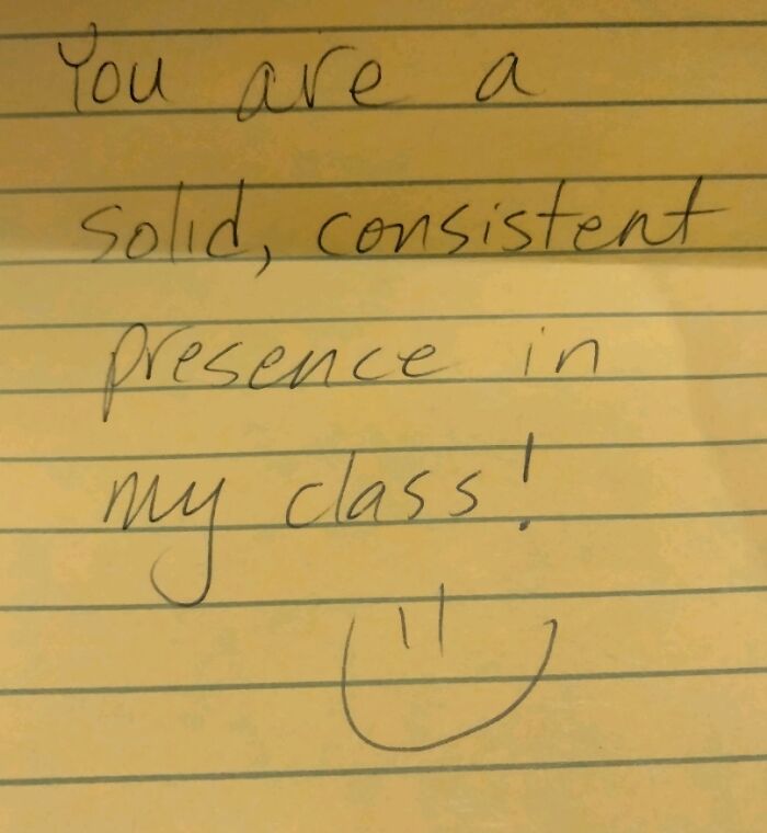 Self-Help Unit? Teachers Gave Us Notes About What They Like About Us!