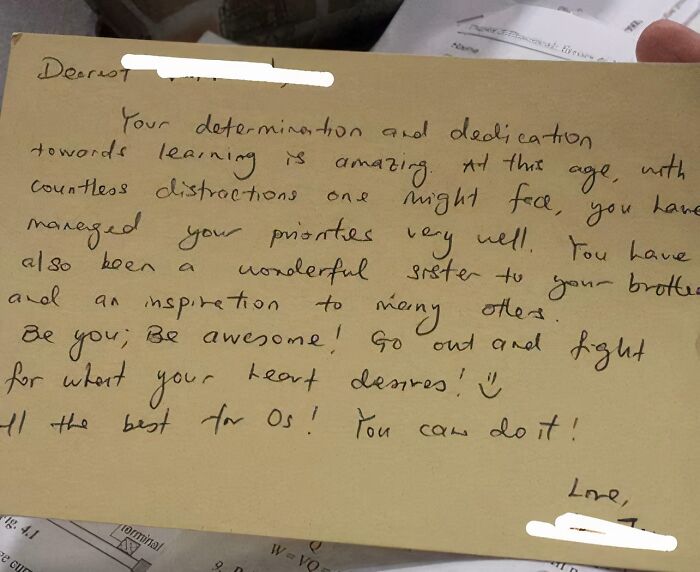 A Note From My Secondary School Teacher That Made Me Think About My Past Self