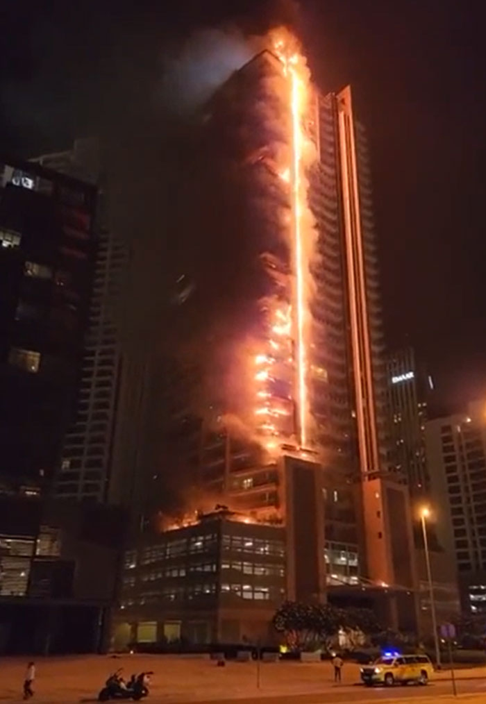 When a 35-Story Hi-Rise Catches Fire in Dubai