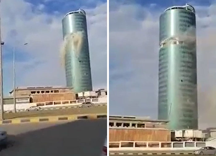 Lonely Tower Crane Collapses After a Decade of Neglect