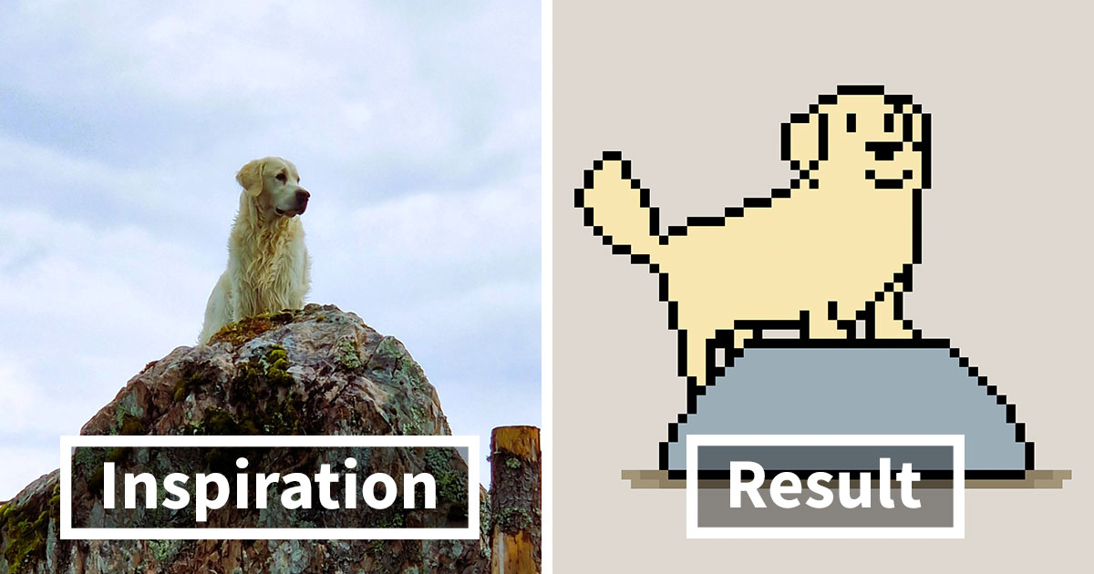 Wait Till You See This Dog’s 13 Favorite Things Turned Into Adorable Pixel Art!