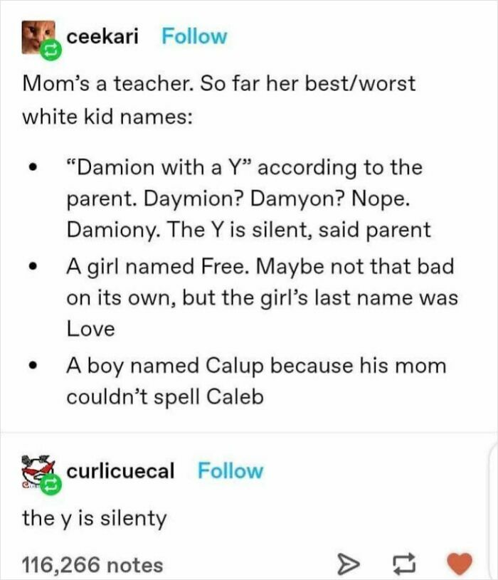 These Names Are Too Good Not To Share