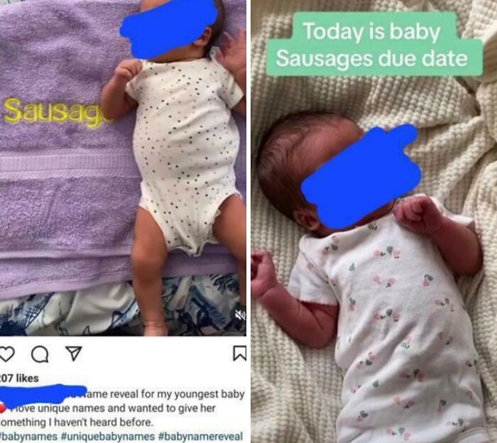 Baby Named "Sausage"? Yep, For Real