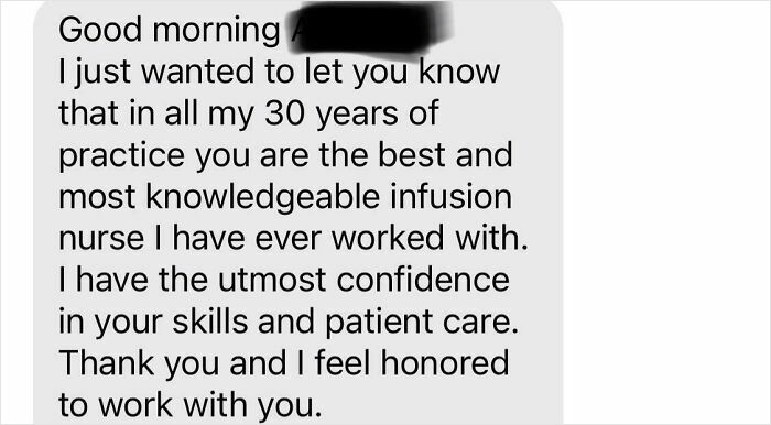 Random Text From a Doctor That Made My Day