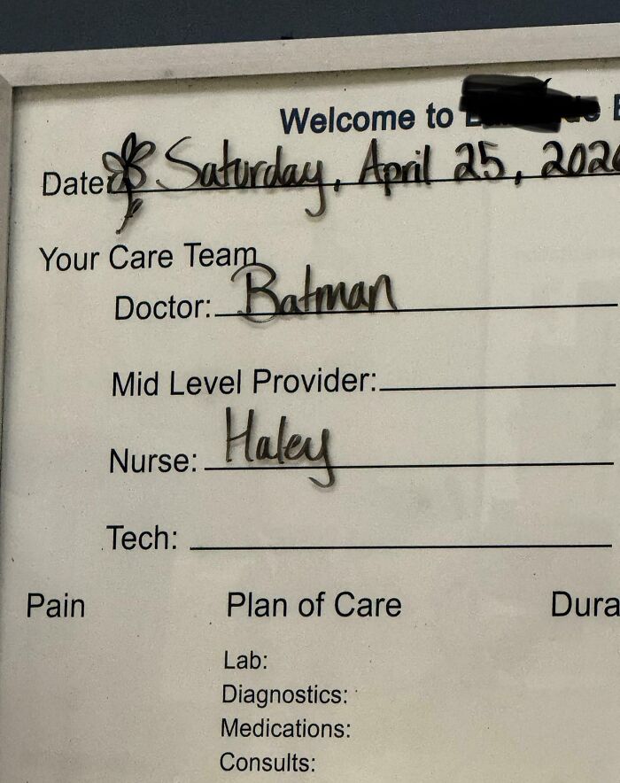 My Mom’s Being Treated By Dr. Batman - Yep, Really