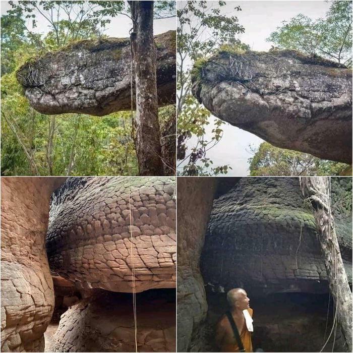This Cave in Thailand Secretly Looks Like a Giant Stone Snake, Right?