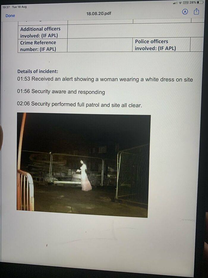 Spooky CCTV Security Snapshot Caught in Birmingham, UK
