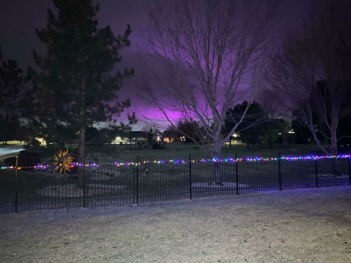 Purple Light Shines Over Star, Idaho—Nature’s Light Show Gets Extra Fancy