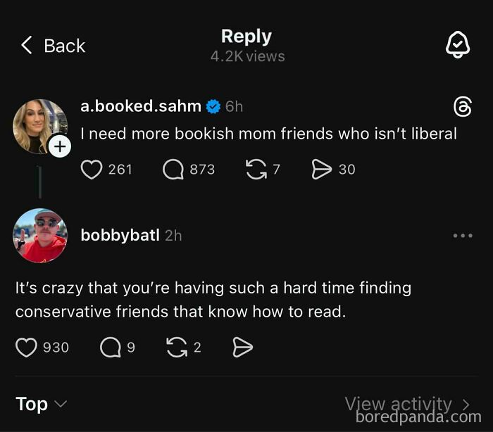 Mom Searches for Conservative Bookworm Friends (Good Luck)