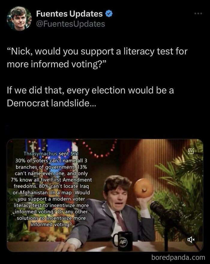 If Only Smart People Voted, Democrats Would Win... Says This Genius