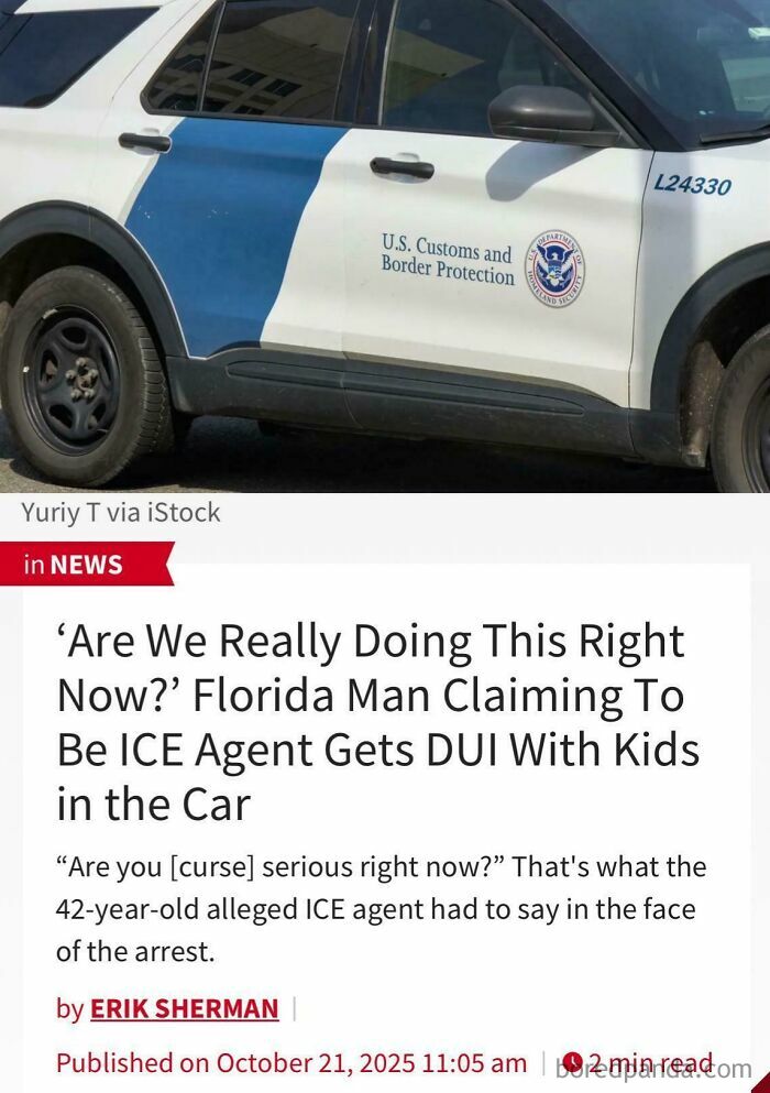 Ice Agent Complains About Being Separated From His Kids During Arrest (Oh, The Irony)