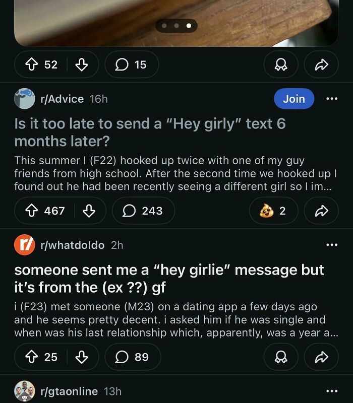 These Two Posts Are Basically Talking About Each Other