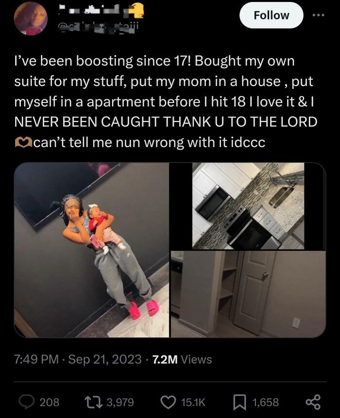 Bragging About Stealing? Classy