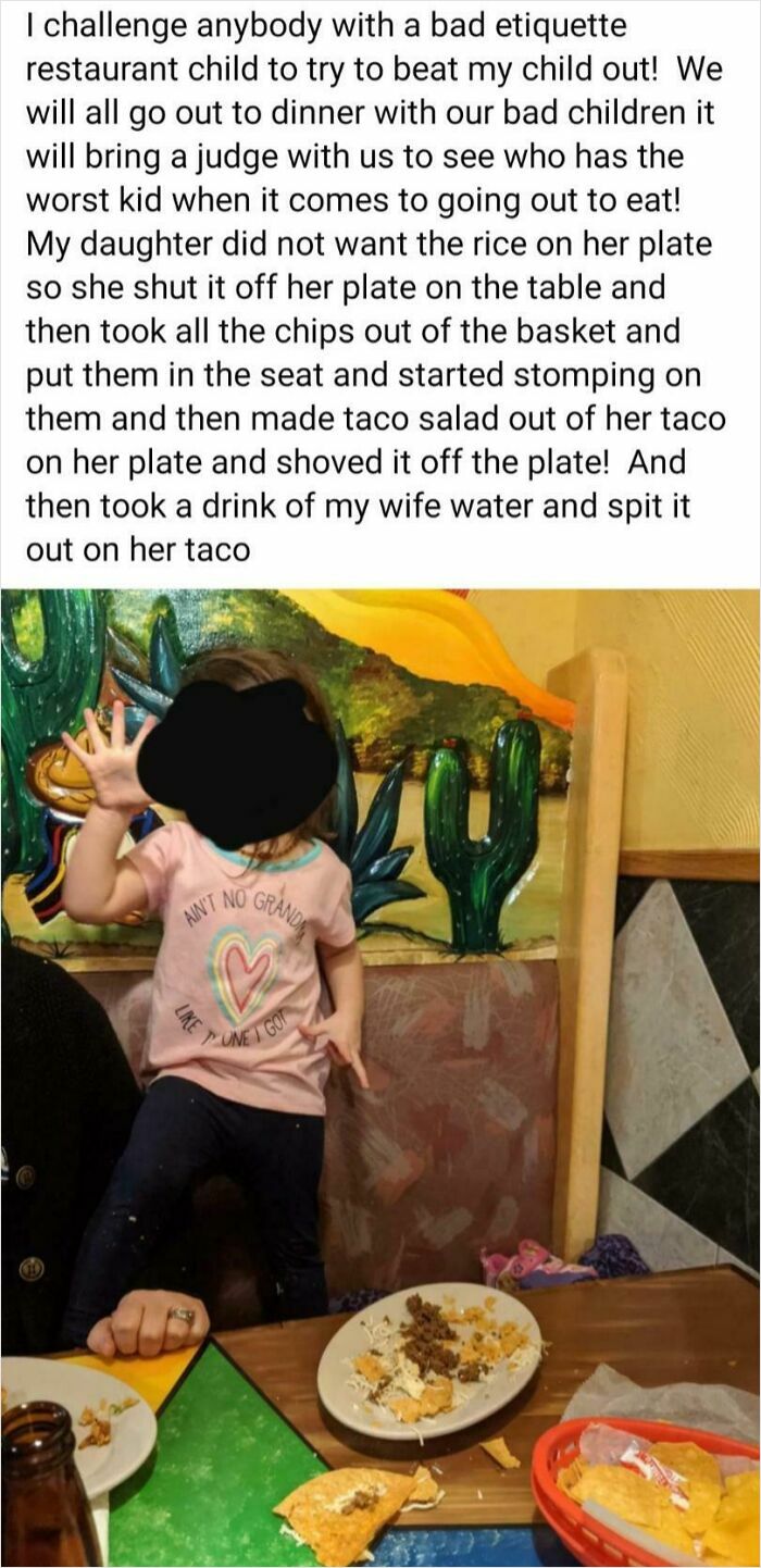 Parents Bragging About Kids’ Awful Restaurant Behavior? Awesome Parenting!