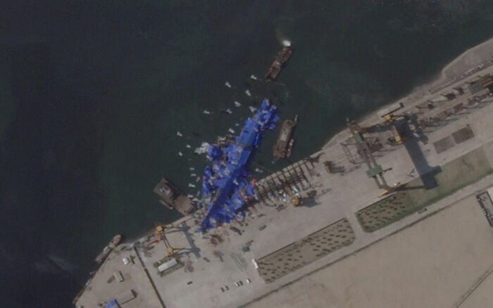 North Korea’s Latest Destroyer Took A Swim… And Didn’t Come Up