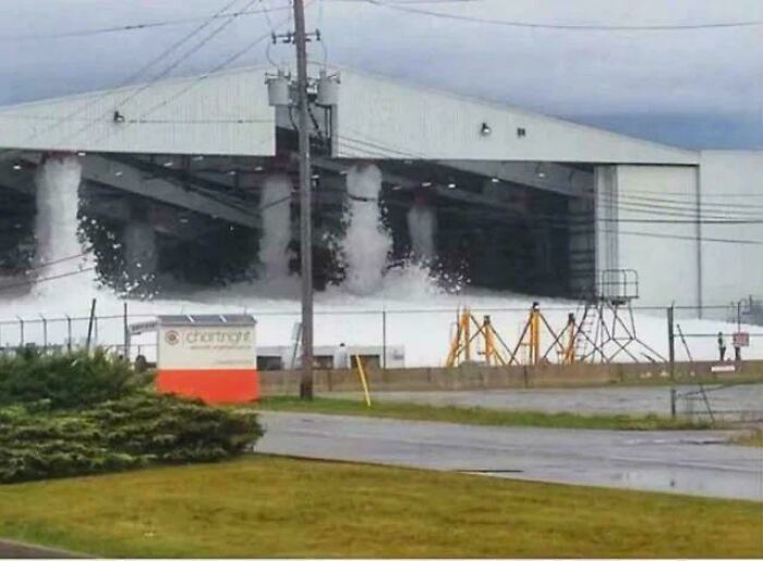 Private Jet Hangar Fire Triggers Foam Party