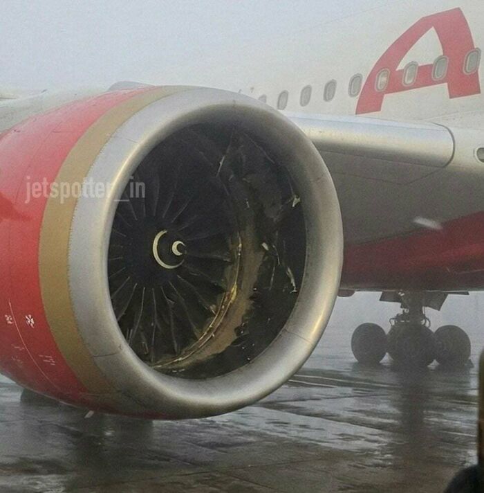 Baggage Container Gets Sucked Into Air India Jet Engine At Delhi Airport