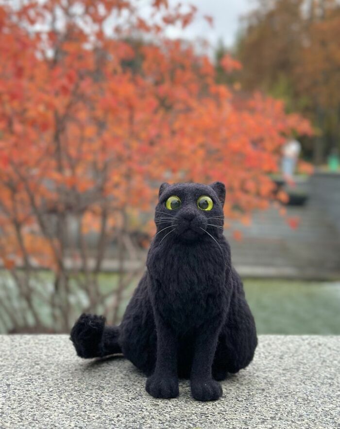 Wait Until You See These Whiskerlicious Felted Cats! (43 Pics)