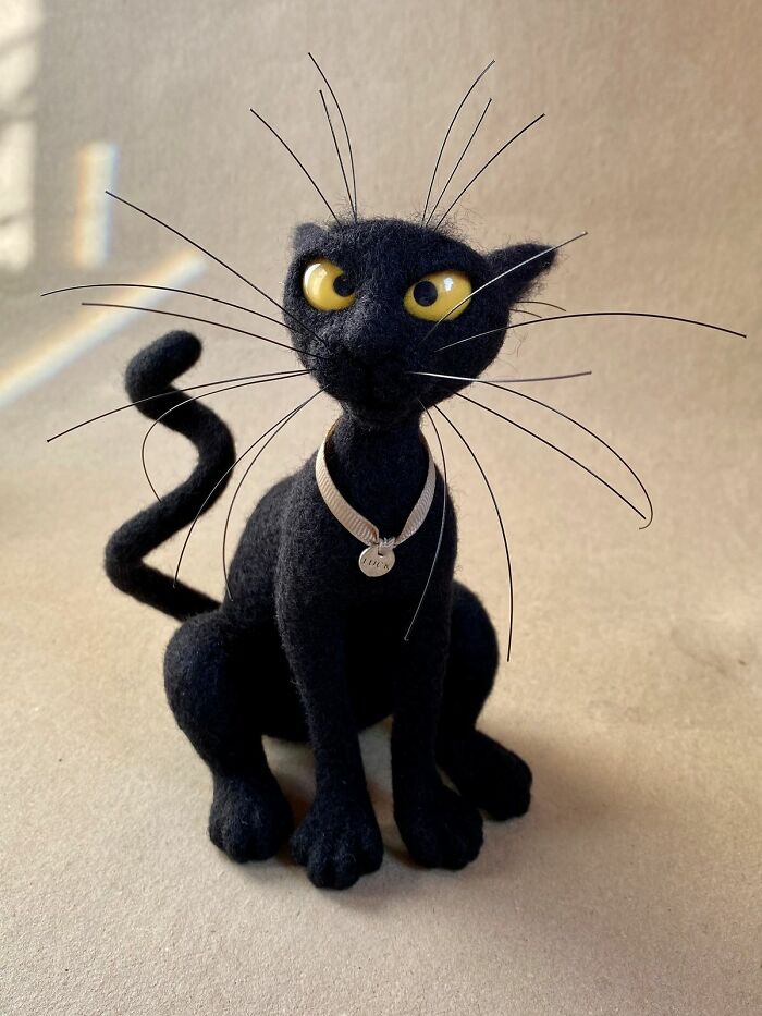 Wait Until You See These Whiskerlicious Felted Cats! (43 Pics)