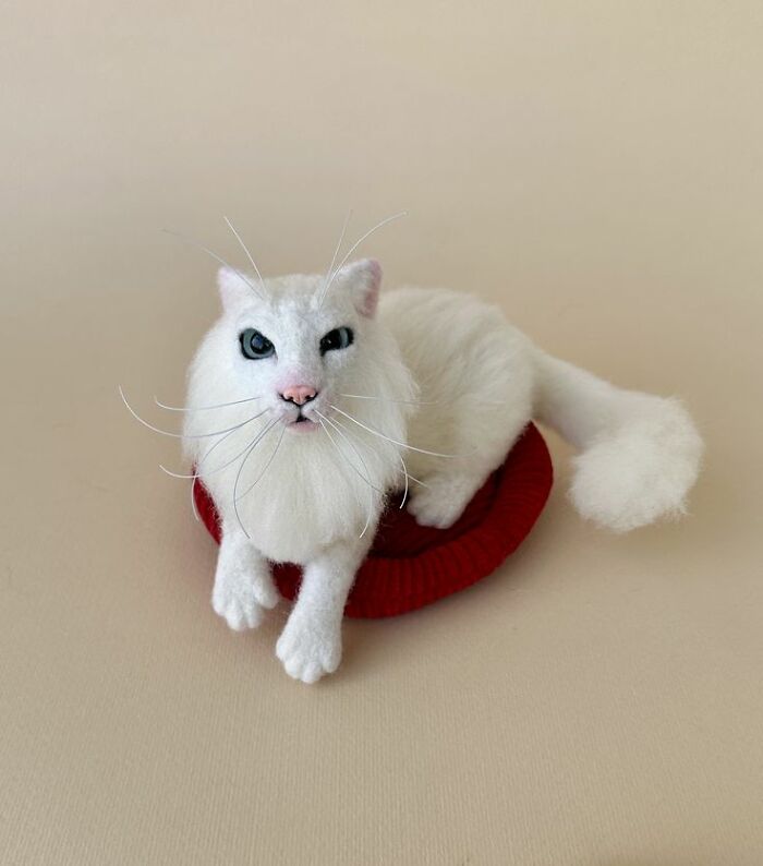 Wait Until You See These Whiskerlicious Felted Cats! (43 Pics)