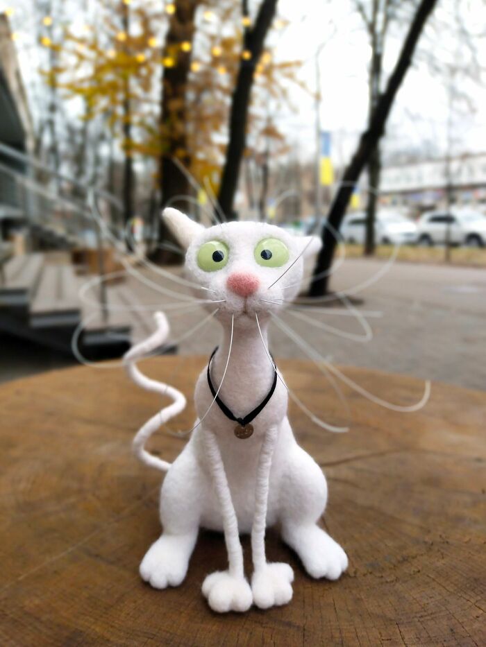 Wait Until You See These Whiskerlicious Felted Cats! (43 Pics)