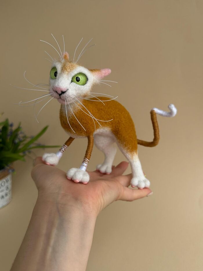 Wait Until You See These Whiskerlicious Felted Cats! (43 Pics)