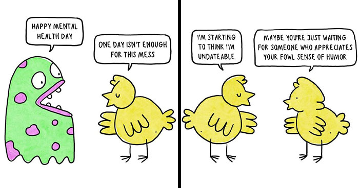 Meet Depression Chicken: The Hilariously Awkward Comics About Anxiety That’ll Totally Get You