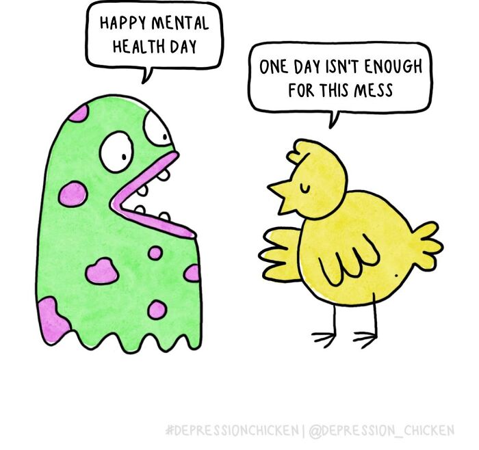 Meet Depression Chicken: The Hilariously Awkward Comics About Anxiety That'll Totally Get You