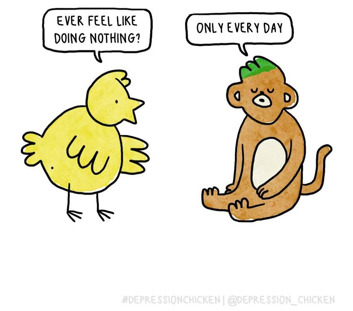 Meet Depression Chicken: The Hilariously Awkward Comics About Anxiety That'll Totally Get You
