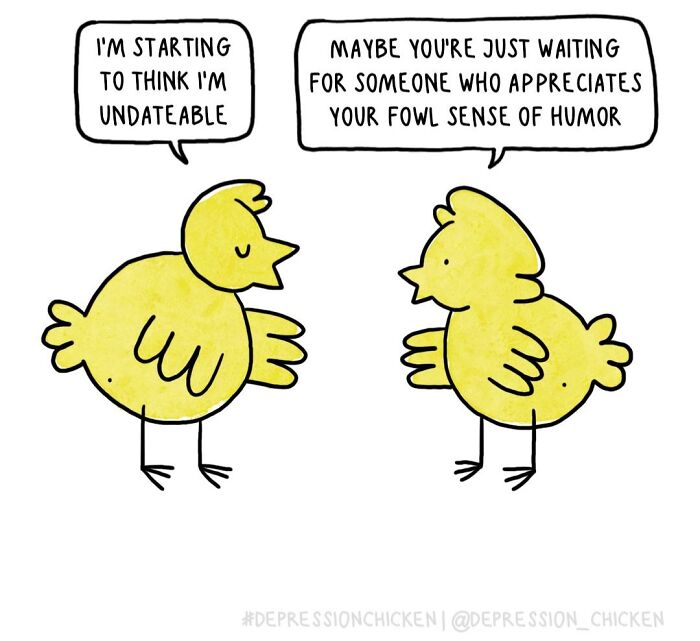 Meet Depression Chicken: The Hilariously Awkward Comics About Anxiety That'll Totally Get You