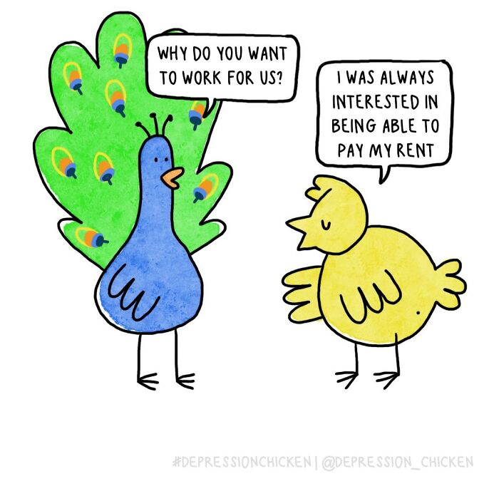 Meet Depression Chicken: The Hilariously Awkward Comics About Anxiety That'll Totally Get You