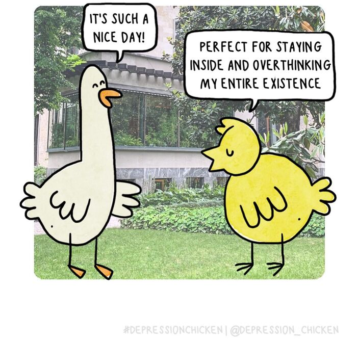 Meet Depression Chicken: The Hilariously Awkward Comics About Anxiety That'll Totally Get You
