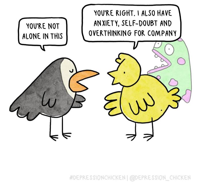 Meet Depression Chicken: The Hilariously Awkward Comics About Anxiety That'll Totally Get You